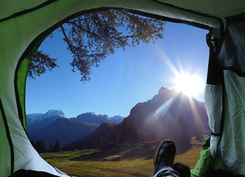 VIEW FROM TENT